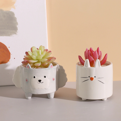 HomeQuill™ Miniature Animal Succulent Pots