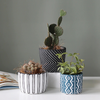 HomeQuill™ Retro Geometric Flower Pots