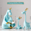 HomeQuill™ Bionic Style Blue Giraffe Figurine Set