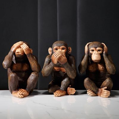 HomeQuill™ Three Wise Monkeys Figurines