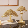 HomeQuill™ Golden Money Tree Statue