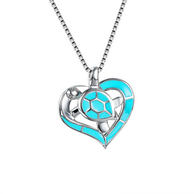 TrendCo™ Hollow Chain Boho Lady's Sea Turtle Heart Pendant