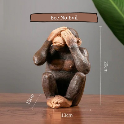 HomeQuill™ Three Wise Monkeys Figurines