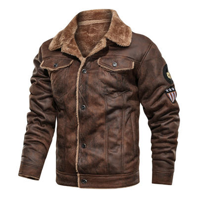 LegionCo™ Men's Vintage Leather Flight Jacket