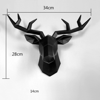 HomeQuill™ Geometric 3D Deer Head Wall Decoration