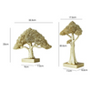 HomeQuill™ Golden Money Tree Statue