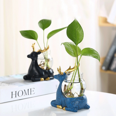 HomeQuill™ Hydroponic Deer Vase