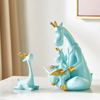 HomeQuill™ Bionic Style Blue Giraffe Figurine Set