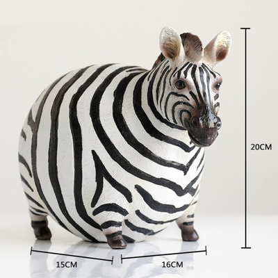 HomeQuill™ Fat Zebra Figurines