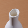 HomeQuill™ Minimalistic White Ceramic Vase