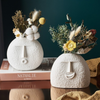 HomeQuill™ Nordic Face Ceramic Vases