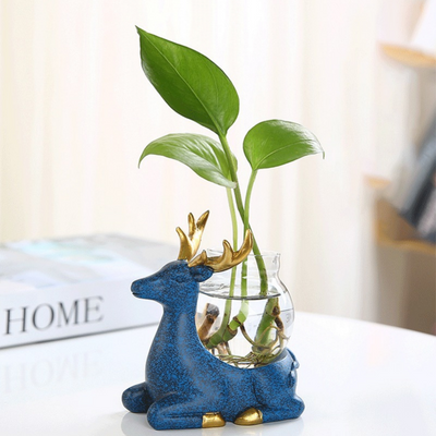 HomeQuill™ Hydroponic Deer Vase