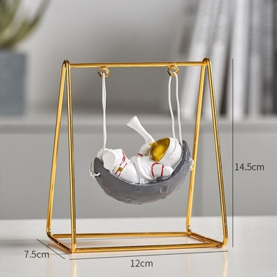 HomeSpace™ Mini Astronaut on a Swing Figurine