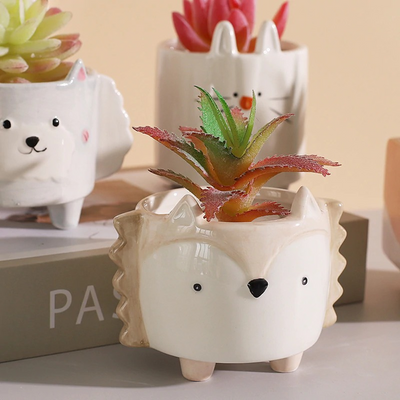 HomeQuill™ Miniature Animal Succulent Pots