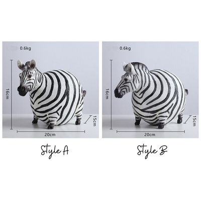 HomeQuill™ Fat Zebra Figurines