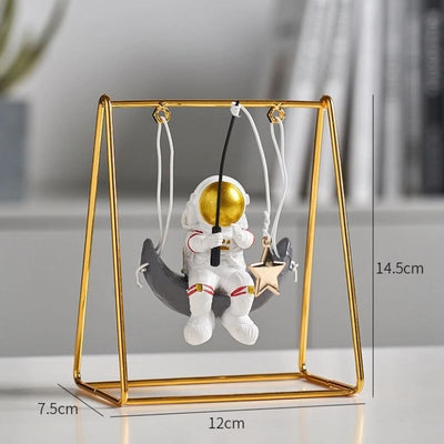 HomeSpace™ Mini Astronaut on a Swing Figurine