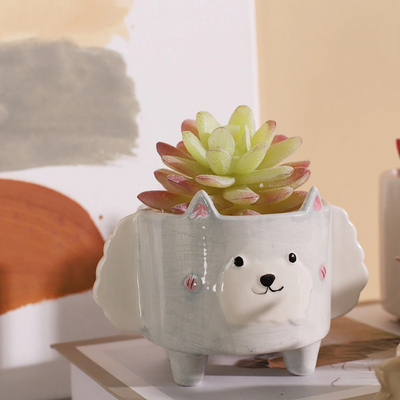 HomeQuill™ Miniature Animal Succulent Pots