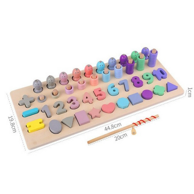 MiniCraft™ Children's Fishing Math Board