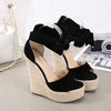 Butterfly-Knot Platform Heels