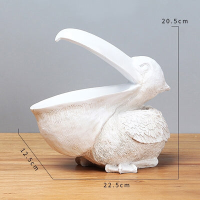 HomeQuill™ Pelican Statue Storage Holder