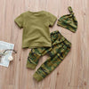 MiniFits™ 3 Piece Baby Camo Pajama Set BlueRove