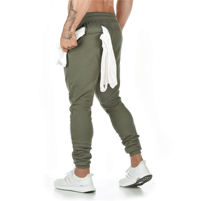 FlexCo™ Fitted Men’s Casual Sweatpants BlueRove M Plain Army Green