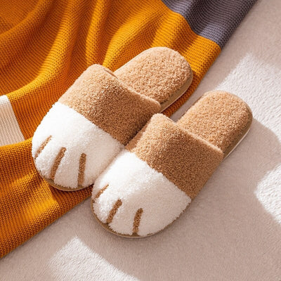 LoungeFit™ Plush Kitty Paw Slippers