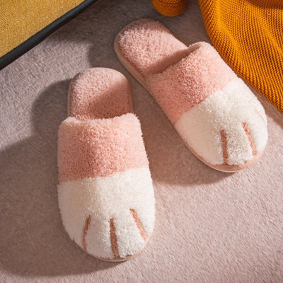 LoungeFit™ Plush Kitty Paw Slippers