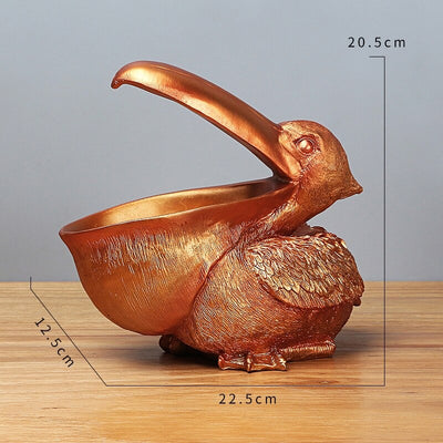 HomeQuill™ Pelican Statue Storage Holder