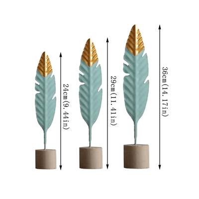 TropiCo™ Feathers Tabletop Decor (Set of 3) BlueRove