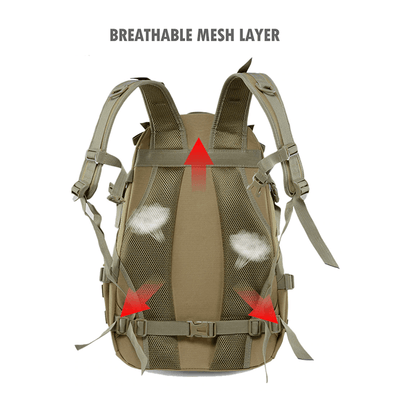 LegionCo™ 40L Premium Army MOLLE Tactical Backpack BlueRove