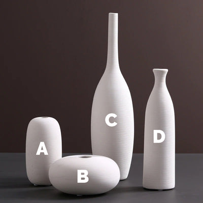 HomeQuill™ Scandinavian Style Decorative Ceramic Vase