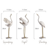 HomeQuill™ Classical Crane Statue Set