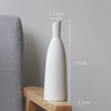 HomeQuill™ Minimalistic White Ceramic Vase