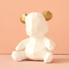 HomeQuill™ Modern Geometric Teddy Bear Figurine