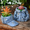 HomeQuill™ Denim Wear Garden Pot Decor