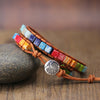 TrendCo™ Chakra Boho Leather Wrap Bracelet