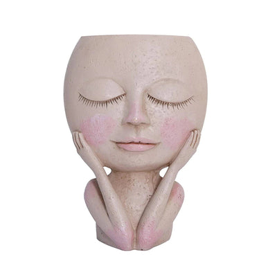 HomeQuill™ Dreamy Doll Face Flower Pot