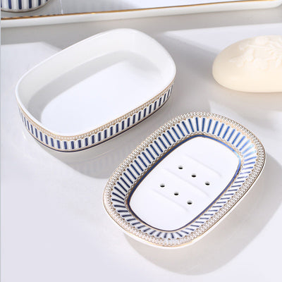 HomeQuill™ Luxury Striped Royal Bathroom Set