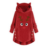 Rudolph Reindeer Hoodie BlueRove