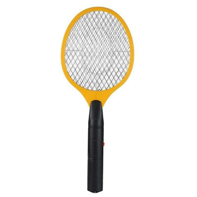 Electric Fly Swatter Hand Held Bug Zapper Tennis Racket HomeQuill Yellow