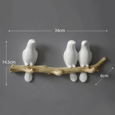 HomeQuill™ Birds on Branches Wall Hooks