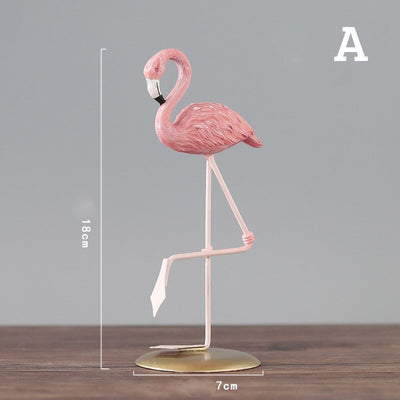 DenQuill™ Realistic Luxury Flamingo Figurine Set